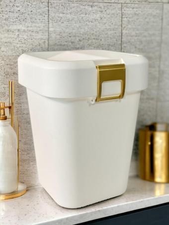 Motek COB-410G Comfort Dustbin 8 Litre Çöp Kutusu Kovası Gold