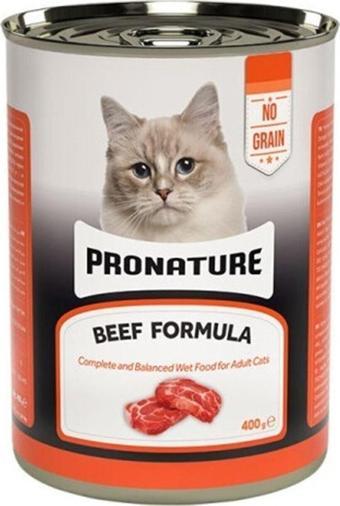 Pronature Tahılsız Sığır Etli Ezme Yetişkin Kedi Konservesi 400 Gr