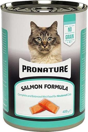 Pronature Tahılsız Somonlu Kısırlaştırılmış Yetişkin Kedi Konservesi 400 Gr