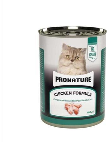 Pronature Tahılsız Tavuklu Ezme Yetişkin Kedi Konservesi 400 Gr