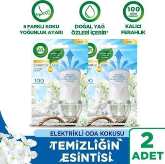 Air Wick Elektrikli Oda Kokusu Kit  (Cihaz+Yedek Temizliğin Esintisi) x 2