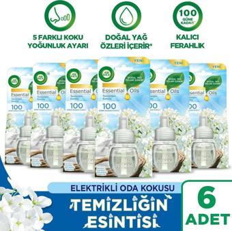 Air Wick Elektrikli Oda Kokusu Yedek Şişe Temizliğin Esintisi x 6