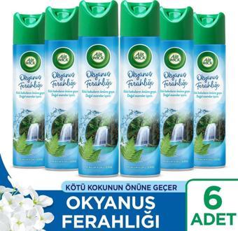 Air Wick Sprey Aerosol Okyanus Ferahlığı Oda Kokusu (6 x 300 ml)