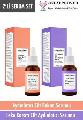 Maru.Derm 2'li Serum Seti - C Vitamini Serumu & Leke Serumu Mrd101