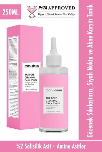 Maru.Derm Bha Tonik Gözenek Sıkılaştırıcı - Siyah Nokta Karşıtı 250 ml