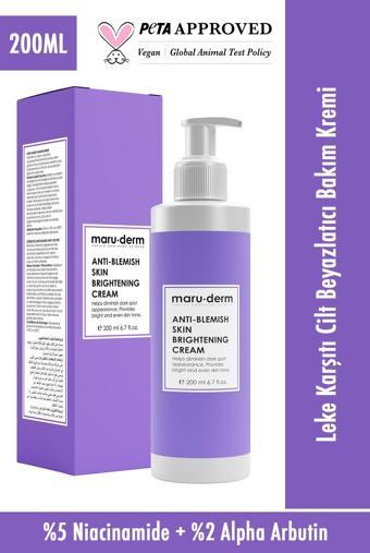 Maru.Derm Leke Karşıtı Cilt Beyazlatıcı Bakım Kremi 200 ml