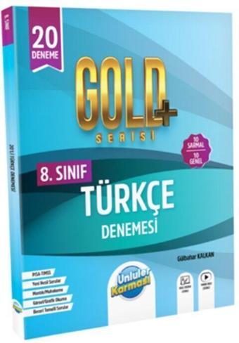 Ünlüler Karması 8. Sınıf Gold Türkçe 20 Deneme - Ünlüler Karması Yayınları