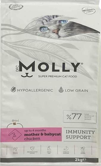 Molly Mother&Babycat Hipoalerjenik Düşük Tahıllı Tavuklu Yavru Kedi Maması 2 kg