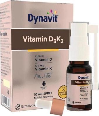 Dynavit Vitamin D3K2 D Vitamini Ve K Vitamini İçeren Takviye Edici Gıda 10ml Sprey