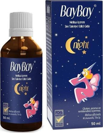 Baybay Night Melisa İçeren Takviye Edici Gıda 50ml