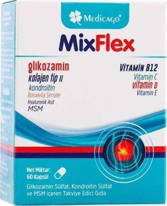 Mixflex Multivitamin, Tip 2 Kolajen Ve Multimineral İçeren Gıda Takviyesi 60 Kapsül