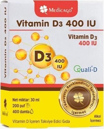 Vitamin D3 400IU İçeren Takviye Edici Gıda 30ml