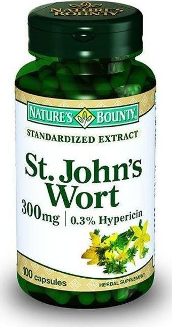 St. Johns Wort(Sarı Kantaron Ekstresi) Takviye Edici Gıda 300mg 100 Kapsül