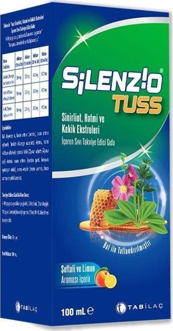 Tab İlaç Silenzio Tuss Öksürük Şurubu 100 ml