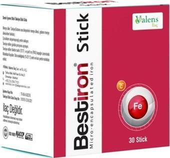 Bestiron Stick Demir Ve C Vitamini İçeren Takviye Edici Gıda 30 Stick Saşe