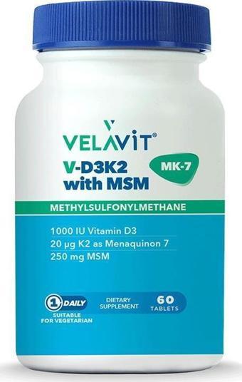V-D3K2 With MSM 60 Tablet