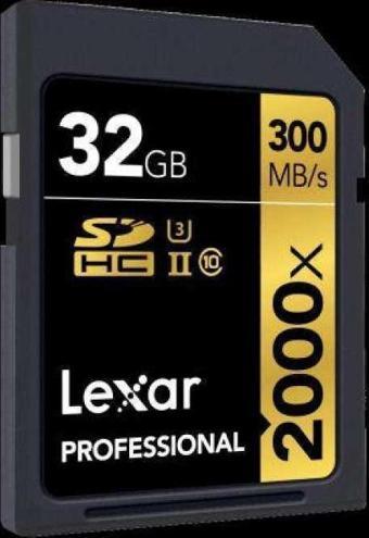 Lexar 32GB Professional 2000x SDXC UHS-II U3(V90)