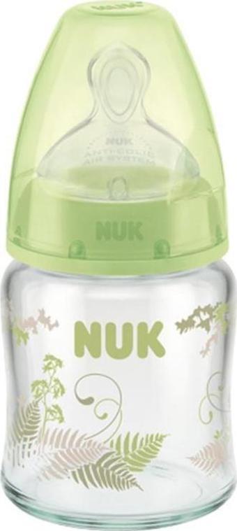 Nuk First Choice Plus 0-6 Ay Cam Biberon 120 ml Yeşil