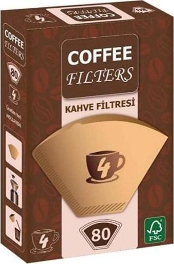 Kurukahveci Mehmet Efendi Coffee Filters No: 4 80'li Filtre Kahve Kağıdı