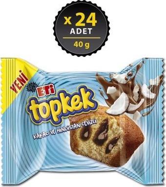 Eti Topkek Kakao ve Hindistan Cevizli 40 gr x 24 Adet