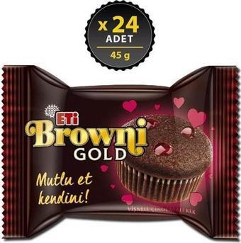 Browni Gold Vişneli Kek 45 gr x 24 Adet