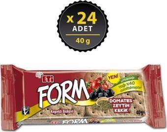 Eti Form Domatesli Zeytinli Ve Kekikli Kepekli Bisküvi 40 gr x 24 Adet