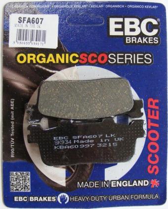 Ebc Sfa607 2005-2008 Kymco Xciting 250i Uyumlu Arka Fren Balatası Organik Balata