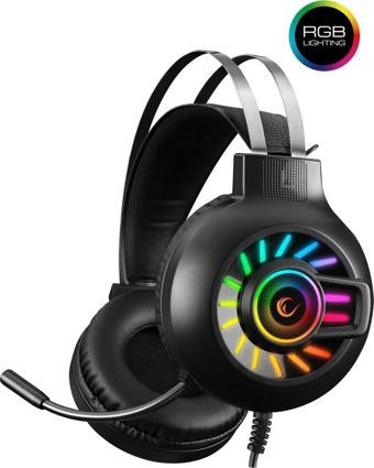 RAMPAGE Rm-k44 Zengibar 7.1 Surround Rgb Siyah Gaming Mikrofonlu Oyuncu Kulaklığı