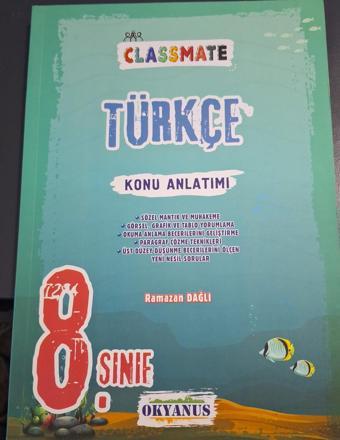 8. Sınıf Classmate Türkçe Konu Anlatımı - Okyanus Yayıncılık