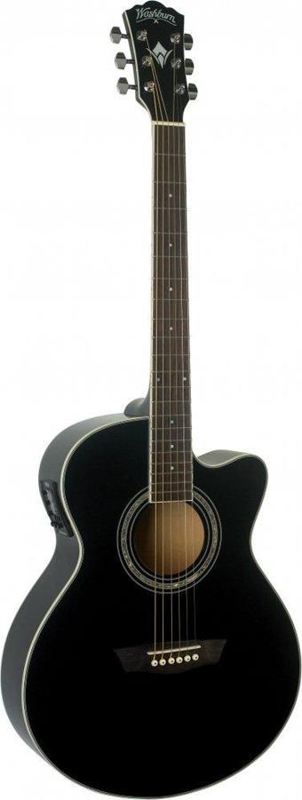 Washburn EA12B Mini Jumbo Elektro Akustik Gitar