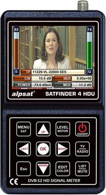 Alpsat Satfinder 4 HD Ultra Uydu Sinyal Yön Bulucu