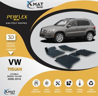 Perflex Paspas 3D Havuzlu X-Mat Tıguan 2008-2016