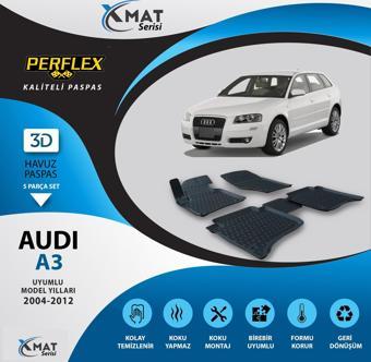 Perflex Paspas 3D Havuzlu X-Mat Audı A3 2004-2012