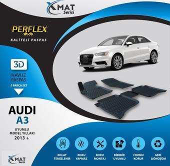 Perflex Paspas 3D Havuzlu X-Mat Audı A3 2013+