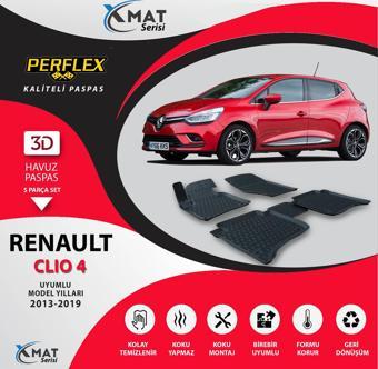 Perflex Paspas 3D Havuzlu X-Mat Clıo 4 2013-2019