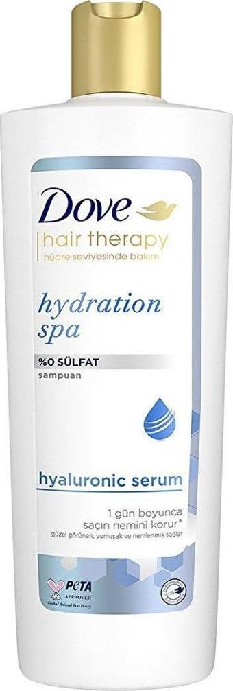 Dove Hair Therapy Şampuanı Hydration Spa %0 Sülfat 350 ml