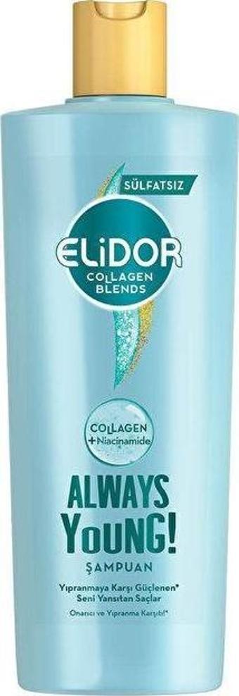 Elidor Collagen Blends Sülfatsız Şampuan Always Young Onarıcı ve Yıpranma Karşıtı 350 ml