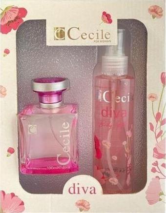 Cecile DİVA EAU DE TOILETTE 100 ML + CECILE DİVA EDC &B.MİST FOR WOMEN 150 ML SET