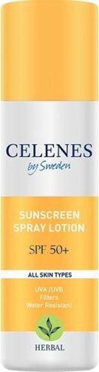 Celenes by Sweden Herbal Güneş Koruyucu Losyon Sprey 50 Spf 150ml / Tüm Cilt Tipleri 7350104