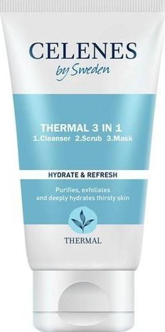 Celenes by Sweden Thermal 3in1 Peelıng-maske-temızleyıcı 150ml Tum Cıltler