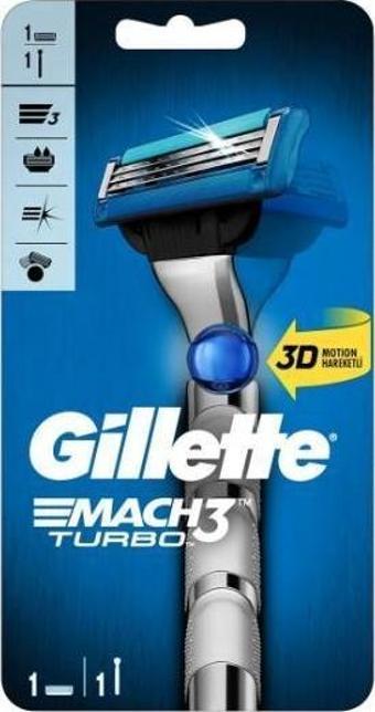 Gillette Mach3 Turbo 1 Up 3d Motion Tıraş Makinesi