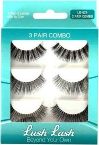 Lush Lash Takma Kirpik 3 Pair Combo