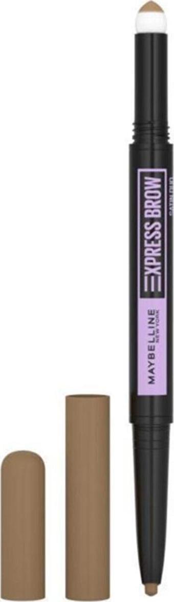 Maybelline New York Express Brow Satin Duo Çift Taraflı Kaş Kalemi - 01 Açık Ton 