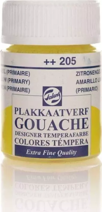 Talens Gouache Jar 16ml Guaj Boya Lemon Yellow / 205