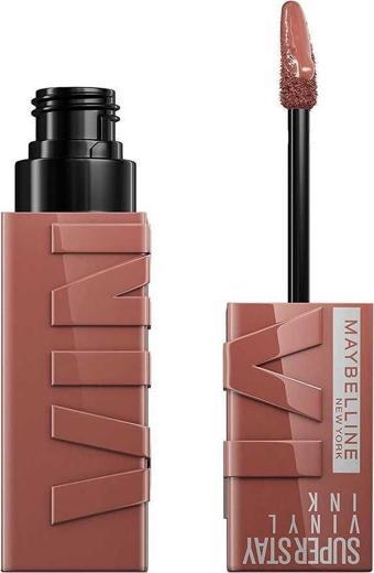 Maybelline New York Super Stay Vinyl Ink Uzun Süre Kalıcı Likit Parlak Ruj 120 Punchy