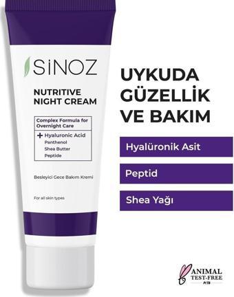 Sinoz Yenileyici Besleyici Gece Bakım Kremi 50 ML