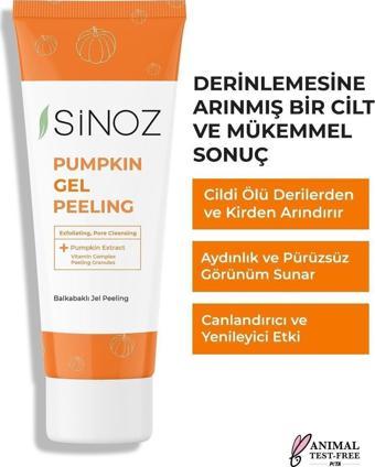 Sinoz Pumpkin Jel - Balkabağı Özlü, Ölü Derilerden Arındıran, Yenileyici Yüz Peelingi 100 Ml