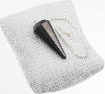 Taşta Moda Shungite Taşı Pandül-Sarkaç