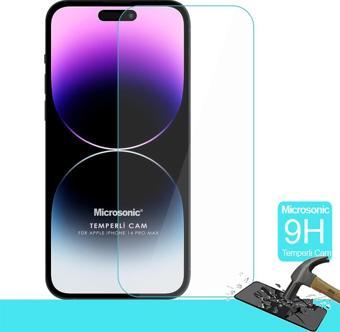 Microsonic Apple iPhone 14 Pro Max Tempered Glass Cam Ekran Koruyucu