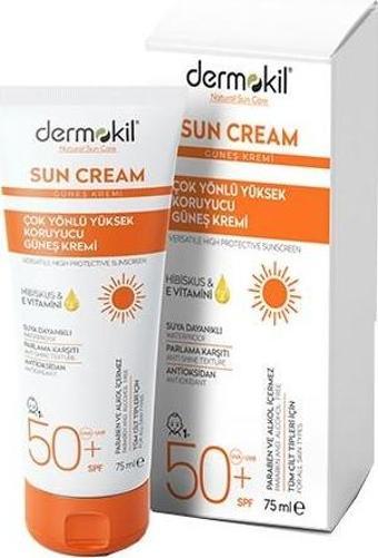 Dermokil Sun Cream-çok Yönlü Yüksek Koruyucu Güneş Kremi50 Spf 75 Ml